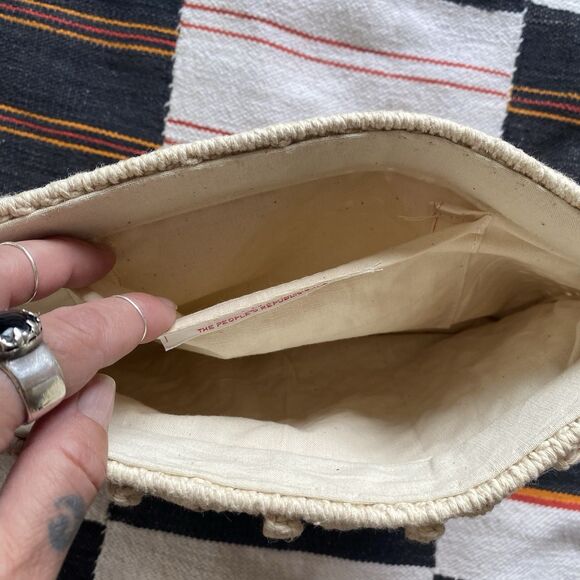 Vintage 1970’s Crochet Macrame Clutch Wristlet Handbag. Flex Frame. Never Used. - Picture 5 of 15